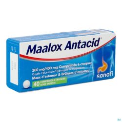 Maalox Antacid 200/400 Comp 40