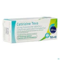 Cetirizine Teva 10mg Comp Pell 20