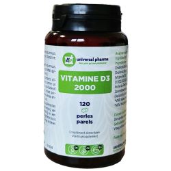 Vitamine D3 2000UI - Pot de 120 perles UP