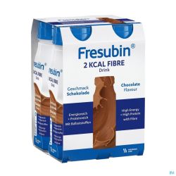 Fresubin 2 Kcal Fibre Drink Chocolat Fl 4x200ml