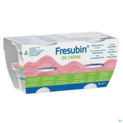 Fresubin Db Creme Fraise De Bois Pot 4x125g