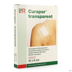 Curapor Transparent Steril 10cmx 8cm 5 13100