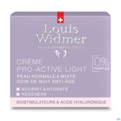 Widmer Nuit Creme Pro-active Light N/parf Pot 50ml