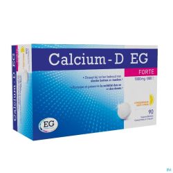 Calcium EG Forte 1000Mg/800Iu Citron Comp Croq 90