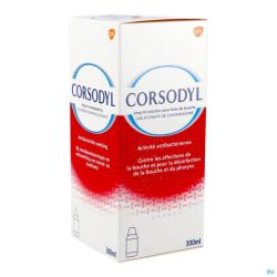 Corsodyl 2mg/ml Solution Bain Bouche 300ml