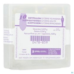 Glycerine Sopreli Supp Ad 10