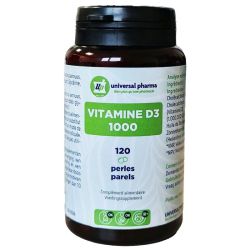 Vitamine D3 1000UI - Pot de 120 perles UP