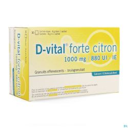 D-vital Forte Citron 1000mg/880ui Efferv. Sach 30