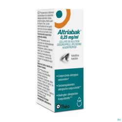 Altriabak 0,25mg/ml Gutt Oculaires Fl 5ml