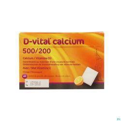 D-vital Calcium 500/200 Orange Sachet 40