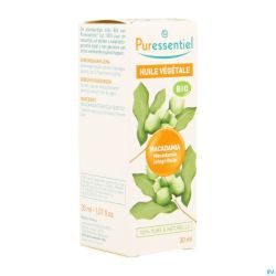 Puressentiel Huile Vegetale Bio Macadamia 30ml