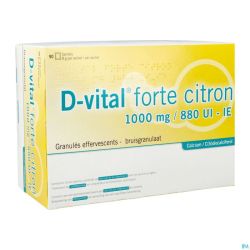 D-vital Forte Citron 1000mg/880ui Efferv. Sach 90