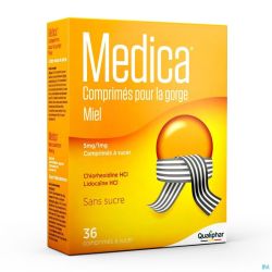 Medica Comprimes Gorge Miel Comp A Sucer 36