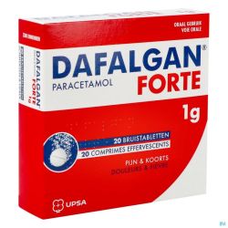 Dafalgan Forte 1g Comp Efferv. 20