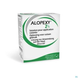 Alopexy 2 % Liquid Fl Plast Pipette 3x60ml