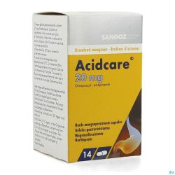 Acidcare 20mg Sandoz Caps Gastro Res 14 X 20mg