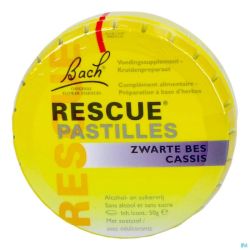 Bach Rescue Pastilles Cassis S/sucre 50g