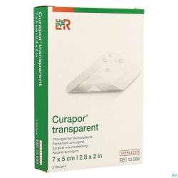 Curapor Transparent Steril 7cmx 5cm 5 13099