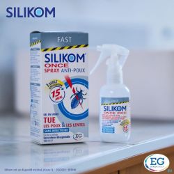 Silikom Once Spray Gel A/Poux 100Ml