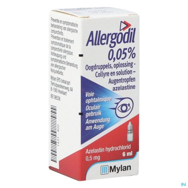 Allergodil Collyre Fl 6ml