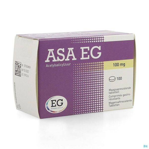 Asa 100 EG Comp Gastroresist. 100X100Mg Blist.