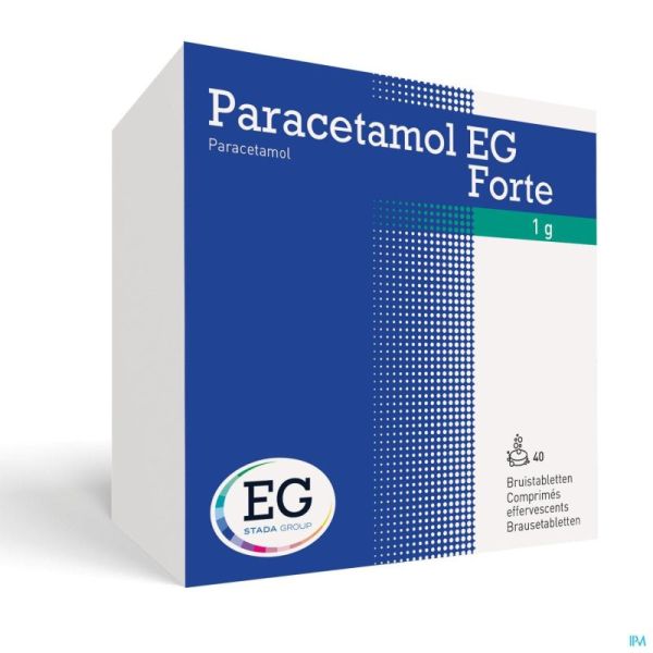 Paracetamol EG Forte 1G        Comp Eff. 40X1000Mg