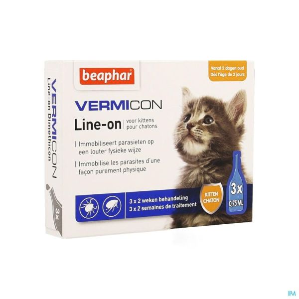 Beaphar Vermicon Line-on Chaton 3x0,75ml