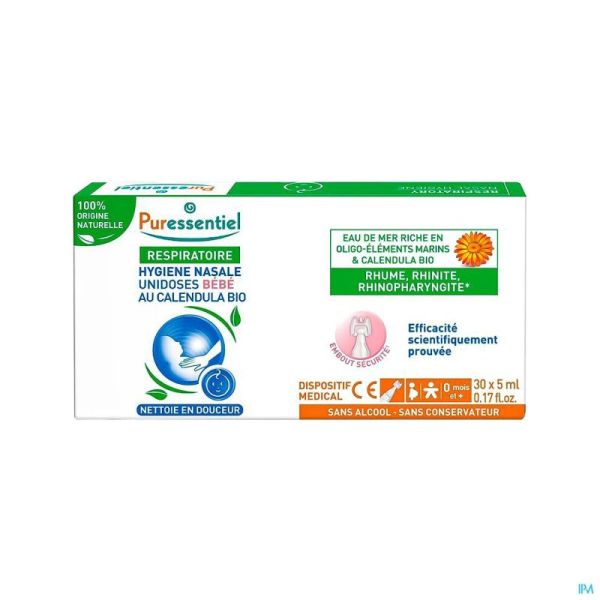 Puressentiel Respir.unidose Hyg. Nasal Bebe 30x5ml