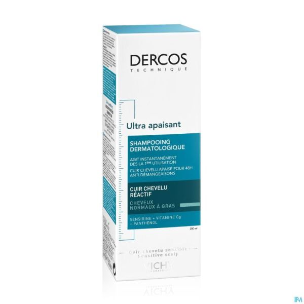 Vichy Dercos Dermo Apaisant Chev. Gras Sh 200ml