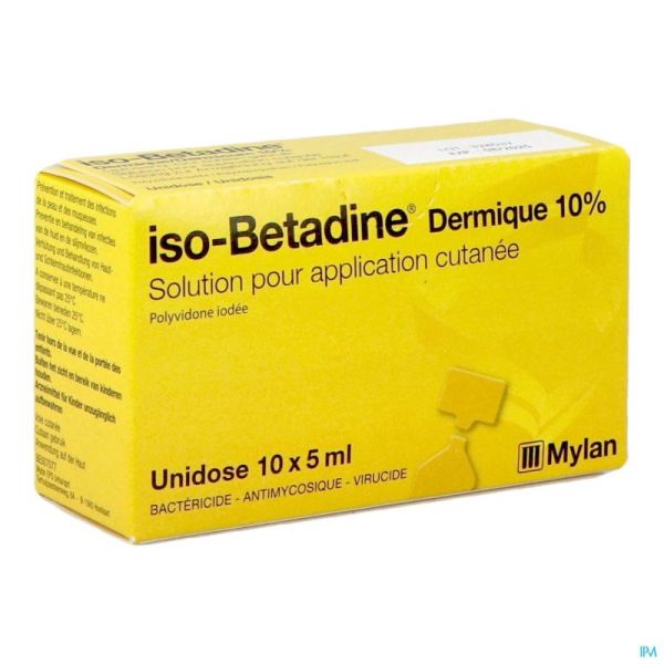 Iso Betadine Derm 10% Unidose Fl 10x5ml