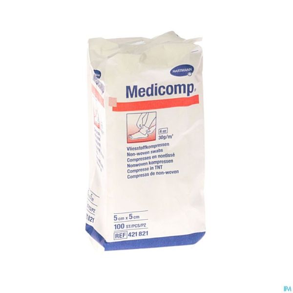 Medicomp 5x5cm 4pl. Nst. 100 P/s