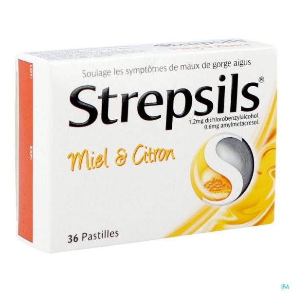 Strepsils Miel Citron Past 36