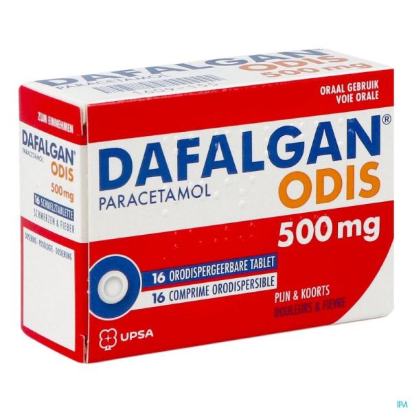 Dafalgan 500mg Odis Tabl 16