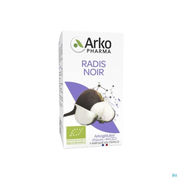 Arkogelules Radis Noir Bio Caps 40