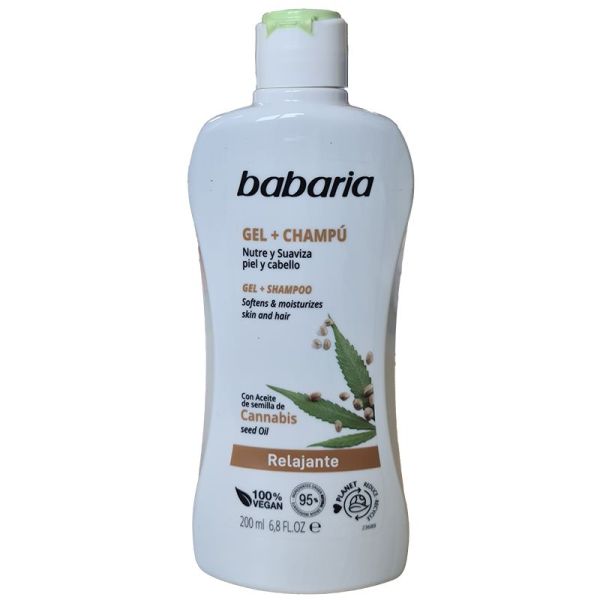 Babaria gel + shampooing cannabis (200 ml)