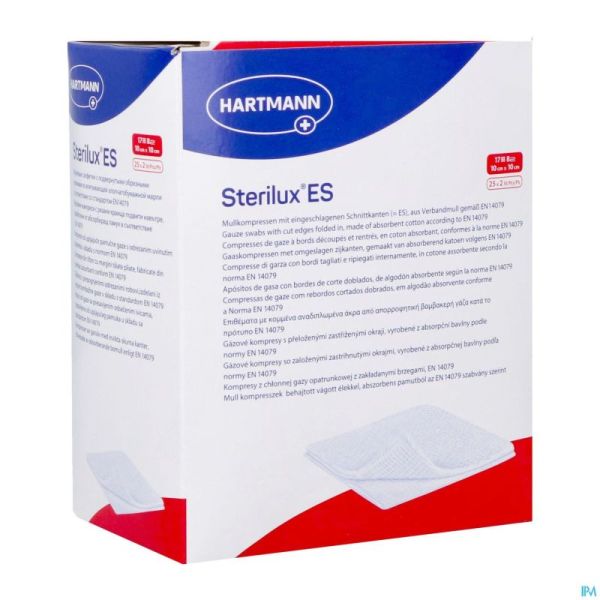 Sterilux Es 10x10cm 8pl.st. 25x2 P/s