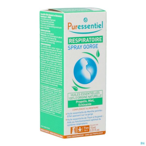 Puressentiel Respiratoire Spray Gorge 15ml