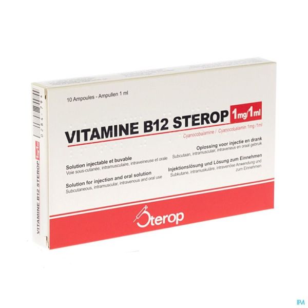 Vit B12 Sc/im/iv Amp 10 X 1mg/1ml